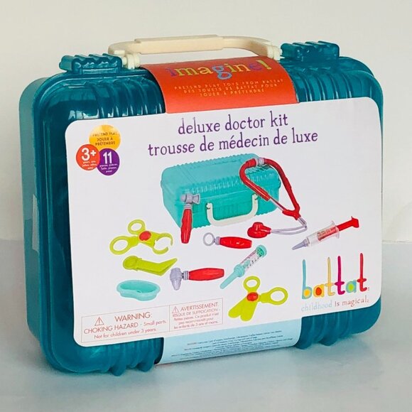 Battat - Deluxe Doctor Kit 10 Pieces & Carry Case  For Age 3+ New Sealed - Picture 9 of 14